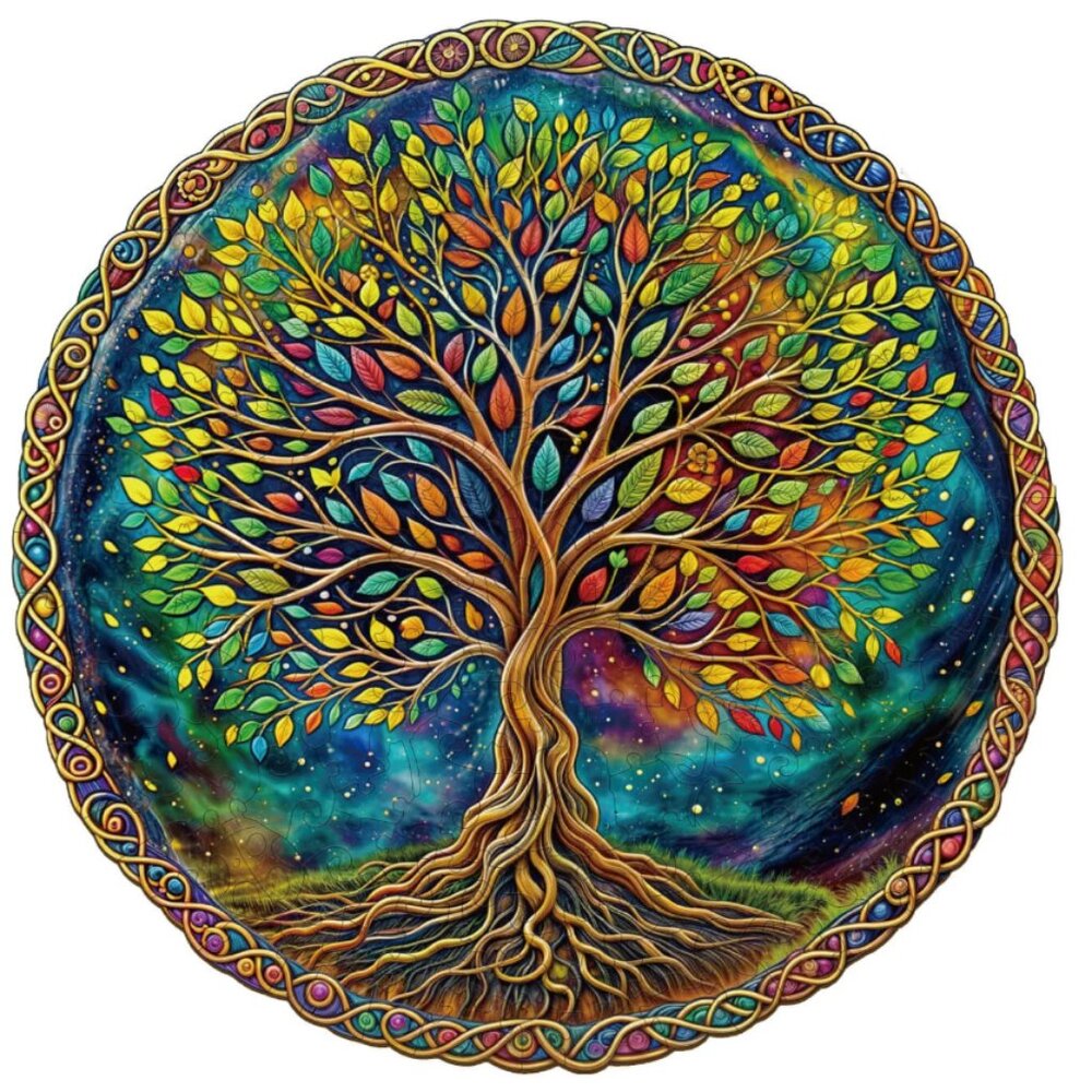 Mysterious Tree of Life wooden jigsaw puzzle